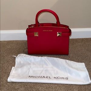 BRAND NEW Micheal Kors Bright Red sm ew Satchel